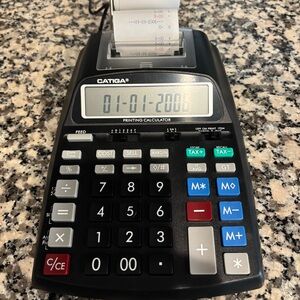 CATIGA Printing Calculator Adding Machine With Paper Roll Business Taxes